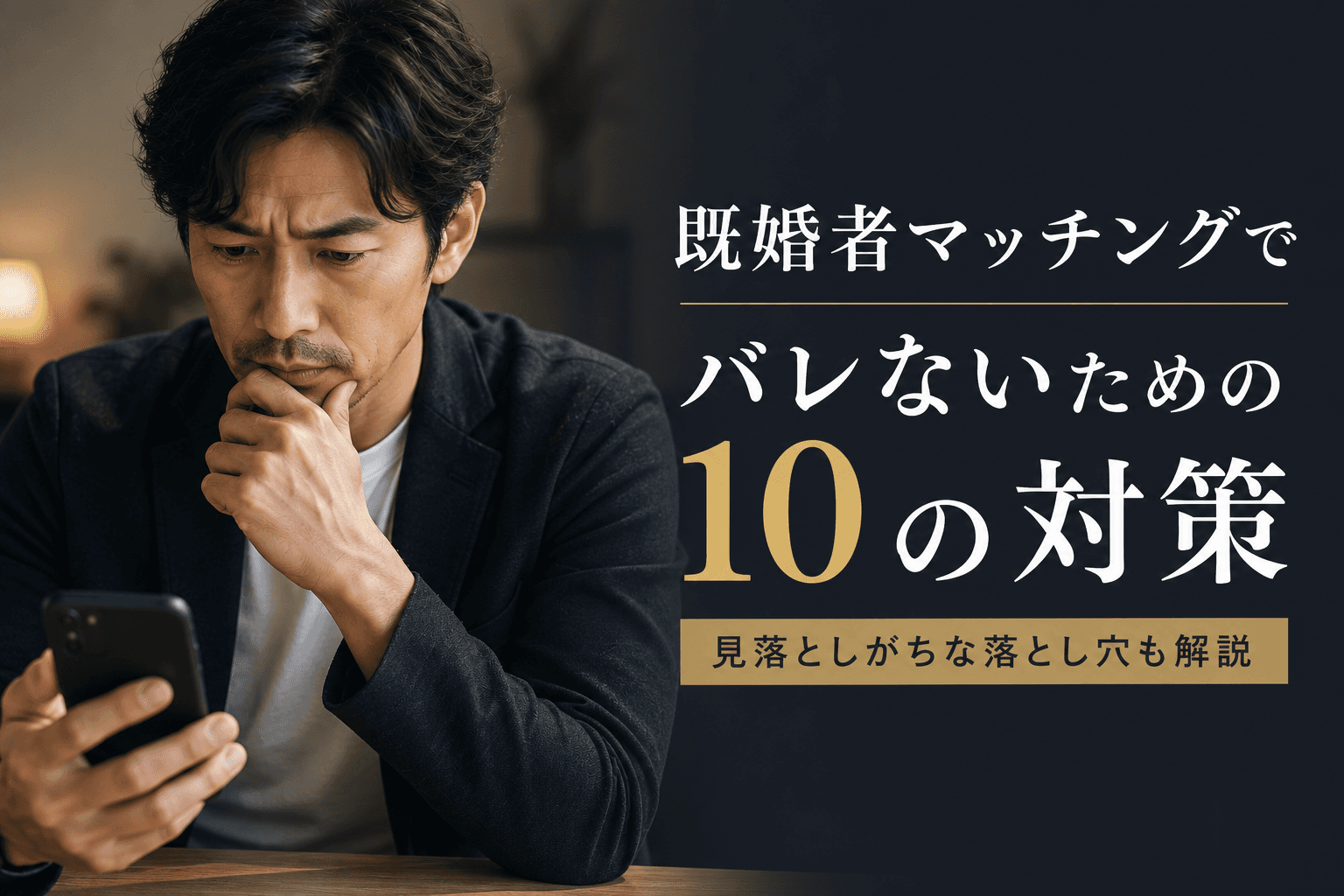 既婚者マッチングでバレないための10の対策